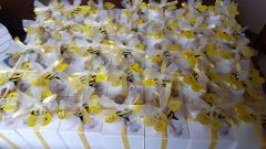 Miele 250 g con spargimiele  e decorazione ape  con confetti =10,00 euro